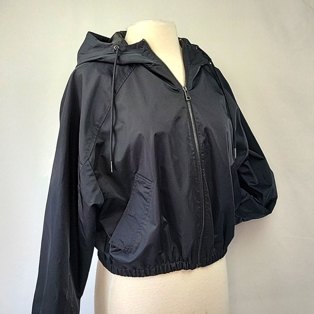 YPB Your Personal Best Hooded Windbreaker Black Size Medium - Picture 3 of 14